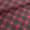 Tissu Noël Coton Ecossais Rouge - Maison Klem