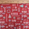 Tissu Noël Coton Merry Christmas - Maison Klem