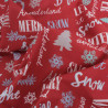 Tissu Noël Coton Merry Christmas - Maison Klem