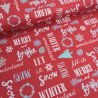 Tissu Noël Coton Merry Christmas - Maison Klem
