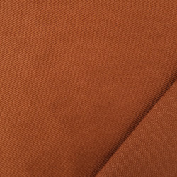 Sergé Coton Sanforisé Cacao