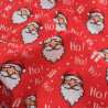 Tissu Noël Coton Rouge Père Noël - Maison Klem