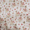 Tissu Noël Coton Ours Patin A Glace - Maison Klem