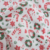 Tissu Noël Coton Sucre d'Orge - Maison Klem