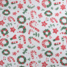 Tissu Noël Coton Sucre d'Orge - Maison Klem