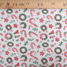 Tissu Noël Coton Sucre d'Orge - Maison Klem