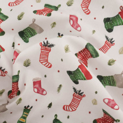 Tissu Noël Chaussettes De Noël - Maison Klem