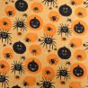 Tissu Coton Halloween Motif Citrouilles et Araignées - Maison Klem