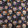 Tissu Coton Halloween El Dia De Los Muertos - Maison Klem