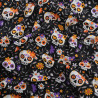 Tissu Coton Halloween El Dia De Los Muertos - Maison Klem