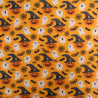 Tissu Coton Halloween Citrouilles et Fantômes - Maison Klem
