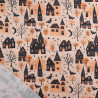 Tissu Coton Halloween Maison Hantée - Maison Klem
