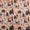 Tissu Coton Halloween Maison Hantée - Maison Klem