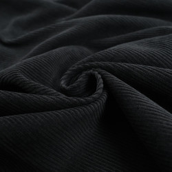 Velours Moyennes Côtes Noir - Maison Klem