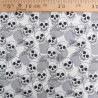 Tissu Coton Halloween Tête de Mort - Maison Klem