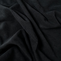 Velours Moyennes Côtes Noir - Maison Klem