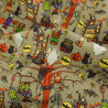 Tissu Coton Halloween Petits Monstres - Maison Klem