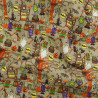 Tissu Coton Halloween Petits Monstres - Maison Klem
