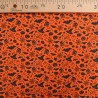 Tissu Coton Halloween Boo Fond Orange - Maison Klem