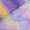 Tulle Arc-En-Ciel Petites Etoiles Colorées - Maison klem