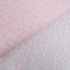 Tulle Blanc Petits Cœurs Roses et Blancs - Maison klem
