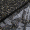 Tulle Etoiles Dorées Noir - Maison Klem