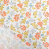 Popeline Fleurs des Champs Oranges - Maison Klem