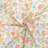 Popeline Fleurs des Champs Oranges - Maison Klem
