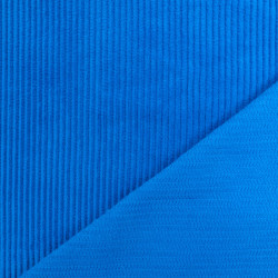 Velours Moyennes Côtes Bleu Grand Plongeon - Maison Klem