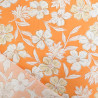 Popeline Flora Abricot - Maison Klem