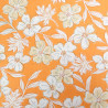 Popeline Flora Abricot - Maison Klem