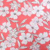 Popeline Flora Corail - Maison Klem