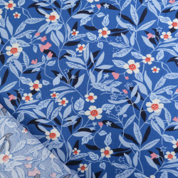 Popeline Britt Bleu - Maison Klem