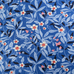 Popeline Britt Bleu - Maison Klem