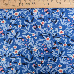 Popeline Britt Bleu - Maison Klem