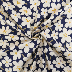 Popeline Lola Bleu Marine - Maison Klem