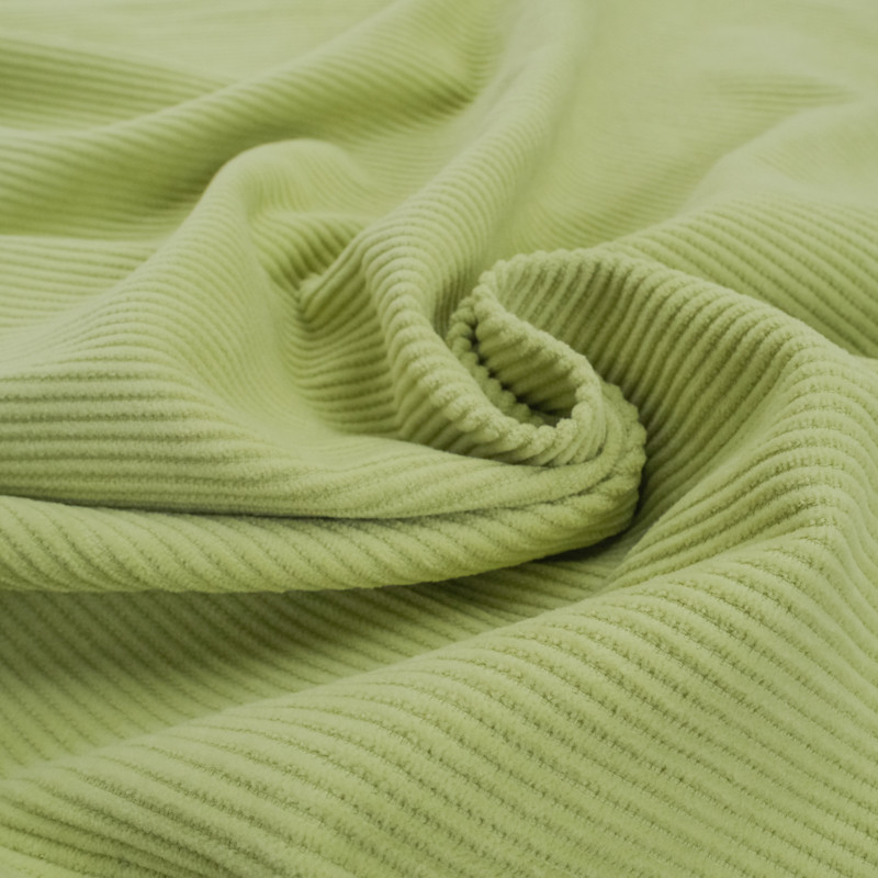 Velours Moyennes Côtes Pistache - Maison Klem