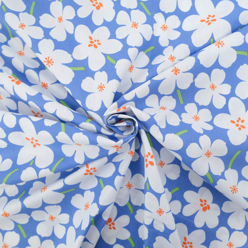 Popeline Lola Bleu Ciel - Maison Klem