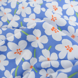 Popeline Lola Bleu Ciel - Maison Klem