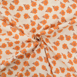 Popeline Betty Orange - Maison Klem