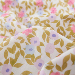 Popeline Sue Rose et Lavande  - Maison Klem