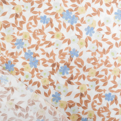 Popeline Sue Marron Et Bleu - Maison Klem