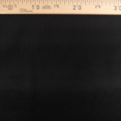 Tissu Velours Côtelé Stretch Noir - Maison Klem