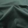 Tissu Velours Côtelé Stretch Vert Forêt - Maison Klem