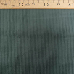 Tissu Velours Côtelé Stretch Vert Forêt - Maison Klem