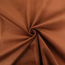 Tissu Velours Côtelé Stretch Caramel - Maison Klem