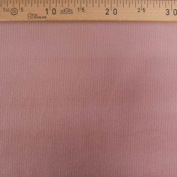 Tissu Velours Côtelé Stretch Vieux Rose - Maison Klem
