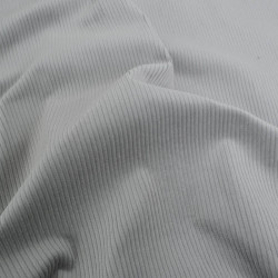 Tissu Velours Côtelé Stretch Gris - Maison Klem