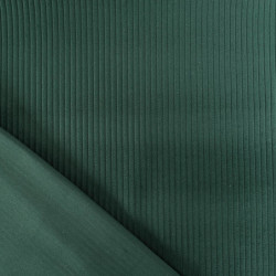 Tissu Velours Côtelé Coton Vert Sapin - Maison Klem