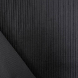 Tissu Velours Côtelé Coton Noir - Maison Klem